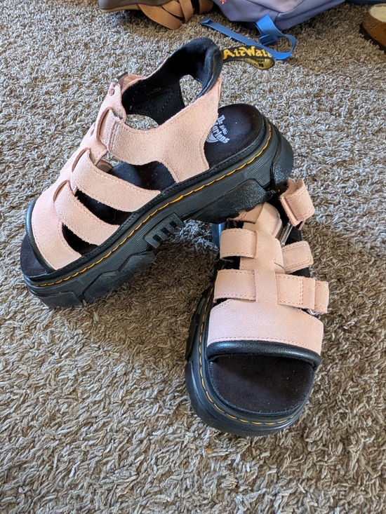 Dr. Martens Shoes - Dr. Martens Pink Chunky Platform Sandals